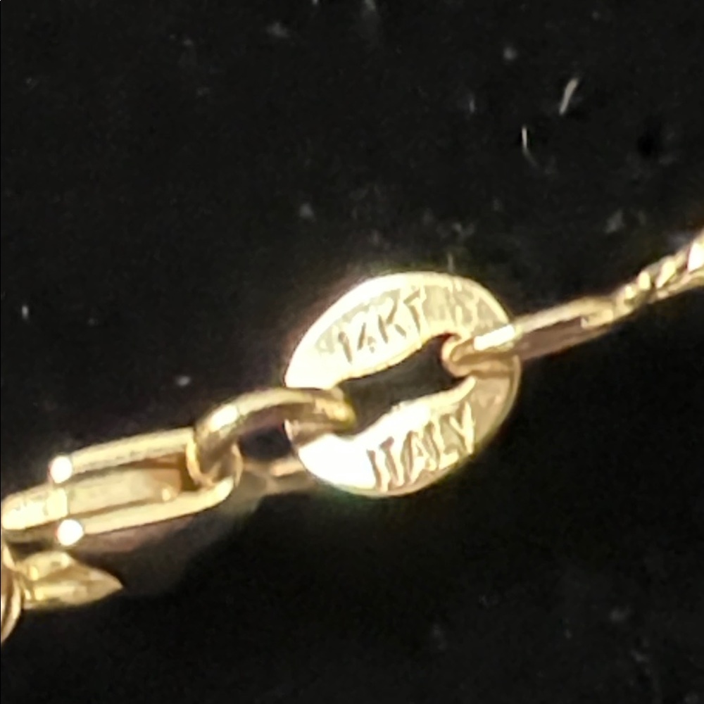 18K Diamond, Yellow gold, Solid gold Cross, about 17.8 x 13.7mm 14k GOLD CHAIN - Picture 14 of 17